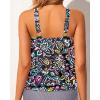 imageWomens High Neck Tankini Top  Blouson Bathing Suit Top Loose Fit Swim Top 2025 Modest Swimsuit Top No BottomColorful Paisley