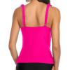 imageWomens Underwire Tankini Top Only  Tummy Control Bathing Suit Top Ruffle Swimsuit 2025Hot Pink