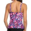 imageYonique Womens Tankini Top Only Tummy Control Bathing Suit Top Ruffle Swimsuit Top V Neck Swim Tank Top No BottomPink Floral