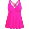 imagePlus Size Tankini Tops for Women Only  Flowy Bathing Suits Tops Modest Swimsuit No BottomPink
