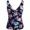 imageWomens Underwire Tankini Top Only  Tummy Control Bathing Suit Top Ruffle Swimsuit 2025Colorful Floral