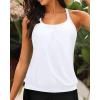 imageYonique Modest Tankini Tops for Women  Loose Fit Swim Tops No BottomWhite