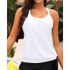 imageYonique Modest Tankini Tops for Women  Loose Fit Swim Tops No BottomWhite
