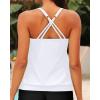 imageYonique Modest Tankini Tops for Women  Loose Fit Swim Tops No BottomWhite