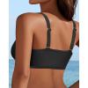 imageV Wired Bikini Top Only  Vintage Swim Top Padded Bra SwimsuitsBlack