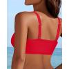 imageV Wired Bikini Top Only  Vintage Swim Top Padded Bra SwimsuitsRed