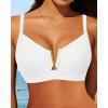 imageV Wired Bikini Top Only  Vintage Swim Top Padded Bra SwimsuitsWhite