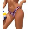 imageWomens Thong High Cut Swimsuit Bottom  Bikini Bathing Suit Bottom OnlyColorful Leopard
