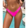 imageWomens Thong High Cut Swimsuit Bottom  Bikini Bathing Suit Bottom OnlyHot Pink