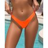 imageWomens Thong High Cut Swimsuit Bottom  Bikini Bathing Suit Bottom OnlyNeon Orange