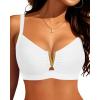 imageV Wired Bikini Top Only  Vintage Swim Top Padded Bra SwimsuitsWhite