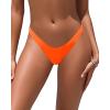 imageWomens Thong High Cut Swimsuit Bottom  Bikini Bathing Suit Bottom OnlyNeon Orange