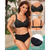 imageWomen Underwire Bikini Top  Push Up Swim Top Only 2025 Padded Swimsuit Bra Bathing Suit Tops