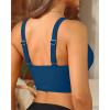 imageWomens Bikini Top  Supportive Swimsuit for Large Bust  2025 Cut Out Twist Swim TopClassic Blue