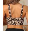 imageWomens Bikini Top  Supportive Swimsuit for Large Bust  2025 Cut Out Twist Swim TopLeopard