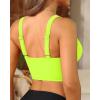 imageWomens Bikini Top  Supportive Swimsuit for Large Bust  2025 Cut Out Twist Swim TopNeon Yellow