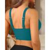 imageWomens Bikini Top  Supportive Swimsuit for Large Bust  2025 Cut Out Twist Swim TopSolid Green