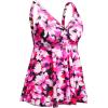 imagePlus Size Tankini Tops for Women Only  Flowy Bathing Suits Tops Modest Swimsuit No BottomPink Floral