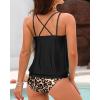 imageYonique womens TankiniBlack  Leopard