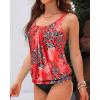 imageYonique womens TankiniRed Floral