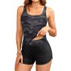 imageTankini Swimsuits with Shorts  Two Piece Swimsuits Tummy Control Bathing Suits with PocketsCamo