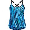 imageYonique Modest Tankini Tops for Women  Loose Fit Swim Tops No BottomBlue Ripples