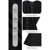 imageYonique Plus Size Swimsuit Cover Up Women  Button Down Bathing Suit Coverup 2025 V Neck Hollow Out Beach Dress SwimwearBlack