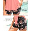 imageYonique Flowy Tankini with Shorts  Tummy Control Two Piece Swimsuit with Pockets Smocked Bandeau Bathing Suit 2026 SwimwearCoral Pink Floral