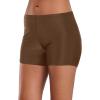 image:imageYonique Womens Swim Shorts Solid Tankini Bottoms Swimsuit BottomsAvailable in PlusBrown