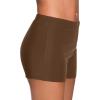 image:imageYonique Womens Swim Shorts Solid Tankini Bottoms Swimsuit BottomsAvailable in PlusBrown