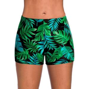 image:imageYonique Womens Swim Shorts Solid Tankini Bottoms Swimsuit BottomsAvailable in PlusGreen Leaf