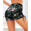 image:imageWomen Swim Shorts High Waisted Swimsuit Shorts Tummy Control Bathing Suit Bottom Plus Size BoyshortsTeal Floral