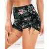 image:imageWomen Swim Shorts High Waisted Swimsuit Shorts Tummy Control Bathing Suit Bottom Plus Size BoyshortsTeal Floral
