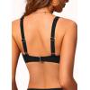 image:imageWomen Underwire Bikini Top  Push Up Swim Top Only 2025 Padded Swimsuit Bra Bathing Suit TopsBlack
