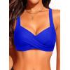image:imageWomen Underwire Bikini Top  Push Up Swim Top Only 2025 Padded Swimsuit Bra Bathing Suit TopsRoyal Blue