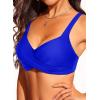 image:imageWomen Underwire Bikini Top  Push Up Swim Top Only 2025 Padded Swimsuit Bra Bathing Suit TopsRoyal Blue