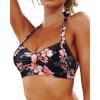 image:imageYonique Women Halter Bikini Top Only Retro Swimsuit Top Push Up Bathing Suit Top No BottomPeach Blossom1