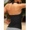 image:imageHalter Tankini Tops for Women  Tummy Control Swimsuit Top Only 2026 Push Up Bathing Suit Tank Top No BottomBlack