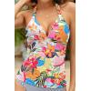 image:imageHalter Tankini Tops for Women  Tummy Control Swimsuit Top Only 2026 Push Up Bathing Suit Tank Top No BottomColorful Floral 01