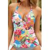 image:imageHalter Tankini Tops for Women  Tummy Control Swimsuit Top Only 2026 Push Up Bathing Suit Tank Top No BottomColorful Floral 01