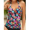 image:imageHalter Tankini Tops for Women  Tummy Control Swimsuit Top Only 2026 Push Up Bathing Suit Tank Top No BottomColorful Floral 02