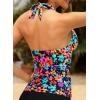 image:imageHalter Tankini Tops for Women  Tummy Control Swimsuit Top Only 2026 Push Up Bathing Suit Tank Top No BottomColorful Floral 02