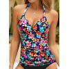 image:imageHalter Tankini Tops for Women  Tummy Control Swimsuit Top Only 2026 Push Up Bathing Suit Tank Top No BottomColorful Floral 02