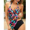 image:imageHalter Tankini Tops for Women  Tummy Control Swimsuit Top Only 2026 Push Up Bathing Suit Tank Top No BottomColorful Floral 02