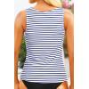 image:imageTankini Tops for Women  Tummy Control Swimsuit Top Only 2026 Modest Bathing Suit Tank Top No BottomNavy Striped
