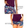 image:imageYonique Womens Blouson Tankini Swimsuits with Skirts  Two Piece Bathing Suits Tankini Modest 2026 SwimwearPurple Leaves