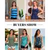 image:imageYonique Womens Tankini Swimsuit  Two Piece Bathing Suits with Shorts Tummy Control SwimwearGreen Palm Tree