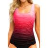 image:imageTankini Tops for Women  Tummy Control Swimsuit Top Only 2026 Modest Bathing Suit Tank Top No BottomRed Gradient