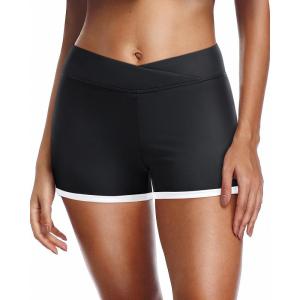 image:imageYonique Womens Swim Shorts Bathing Suits Bottoms Swimsuit BottomsAvailable in PlusBlack and White