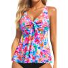 image:imageYonique Womens Flowy Tankini Top  Modest Swim Top with Loose Fit No BottomColorful Floral1
